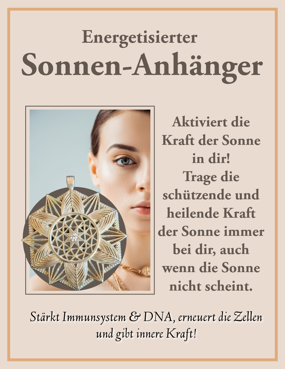 Sonnen Anhänger - Lebenssonne