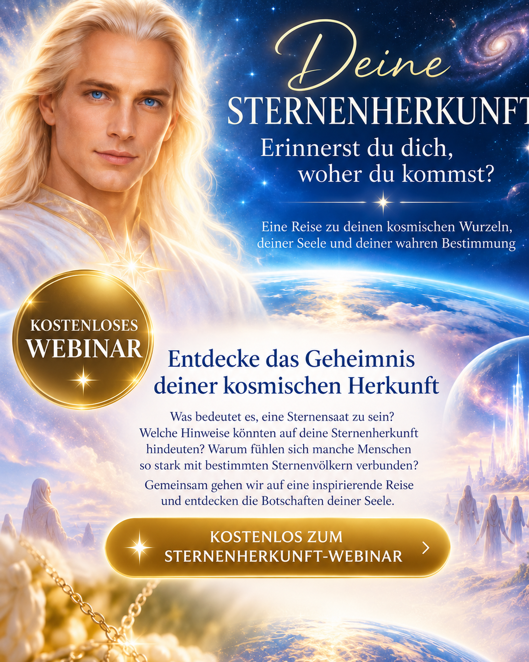 17. Kostenloses Webinar Entdecke deine Sternenherkunft | Ashtar Sheran Webinar